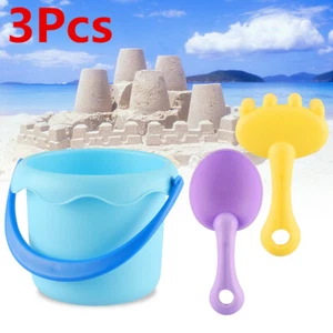 3 piezas juguetes de playa niños juegan arena niños pequeños cubo de arena pala de arena regalo para niños - Imagen 1 de 7