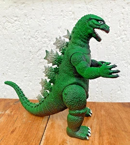 Figurina Godzilla Imperial 1985 - variante verde/cercata vintage Hong Kong - Foto 1 di 10
