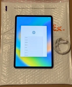 Apple iPad Pro 11" 4th Gen M2 128GB Wi-Fi 11 in Silver 100% Battery ios 16.1.1 - Picture 1 of 2