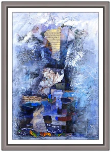 Pintura al óleo original Nissan Engel música auténtica floral naturaleza muerta arte firmado - Imagen 1 de 4
