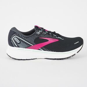 Womens Brooks Ghost 14 120356 Black / Pink Walking Running Shoes Sports Trainers