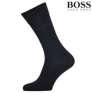 Hugo Boss Herrensocken 2 Paar schwarze Farbe US Größe 7-10 SCHNELLER VERSAND - Bild 1 von 3