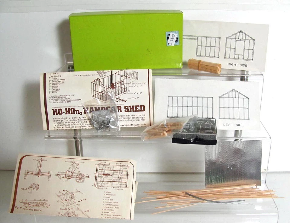 DURANGO PRESS HO HANDCAR SHED KIT - COMPLETE - NEW BOXED! - Image 1 of 1
