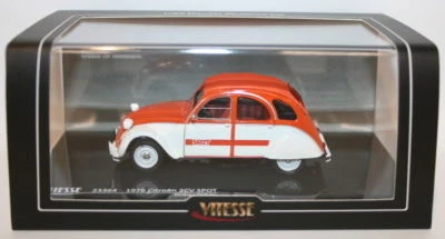 Vitesse 1/43 Scale 23364 - 1976 Citroen 2CV SPOT - Orange / White - Photo 1/3