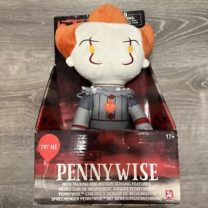 Motion Sensor Speaking - It: Pennywise Clown 12" Plush with Suction Cups- Horror - Picture 1 of 3