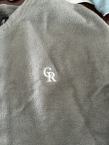 Colorado Rockies Sweatshirt Men Large Gray Purple Pullover MLB Baseball Logo Cover