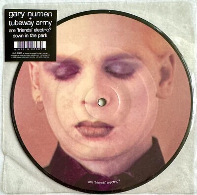 GARY NUMAN -Are Friends Electric/Down In The Park- Rare 2008 7” Picture Disc - Image 1 of 3