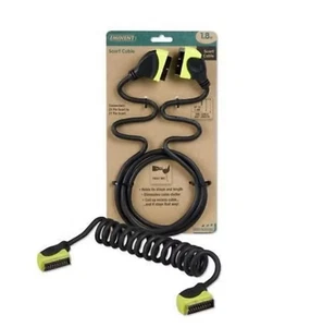 Eminent 1.8m Black Twistable SCART Cable (21 Pin SCART Male - 21 Pin SCART Male) - Picture 1 of 1