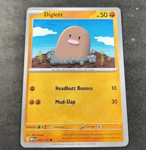 Pokemon 151 Diglett Common Card 050/165 NM - Picture 1 of 1