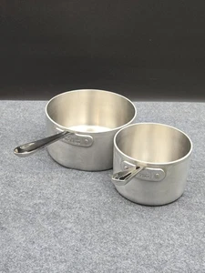 All Clad Master Chef MC2 Saucepans Pots 3 1/2 Qt + 2 Qt USA - Picture 1 of 16