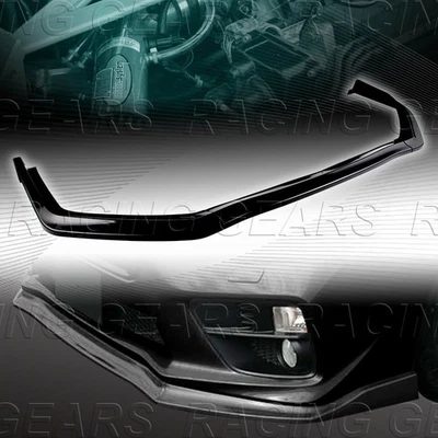 KIT DE CARROCERÍA DELANTERA 3 PIEZAS ESTILO CS PINTADO NEGRO PARACHOQUES LABIO AJUSTE 15-21 SUBARU WRX STI Foto 1 de 4