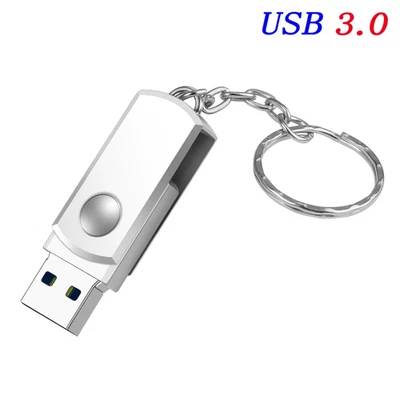 USB 3.0 Metal Rotating Flash Drive 64GB 128GB High-Speed Mini USB Stick - Image 1 of 4
