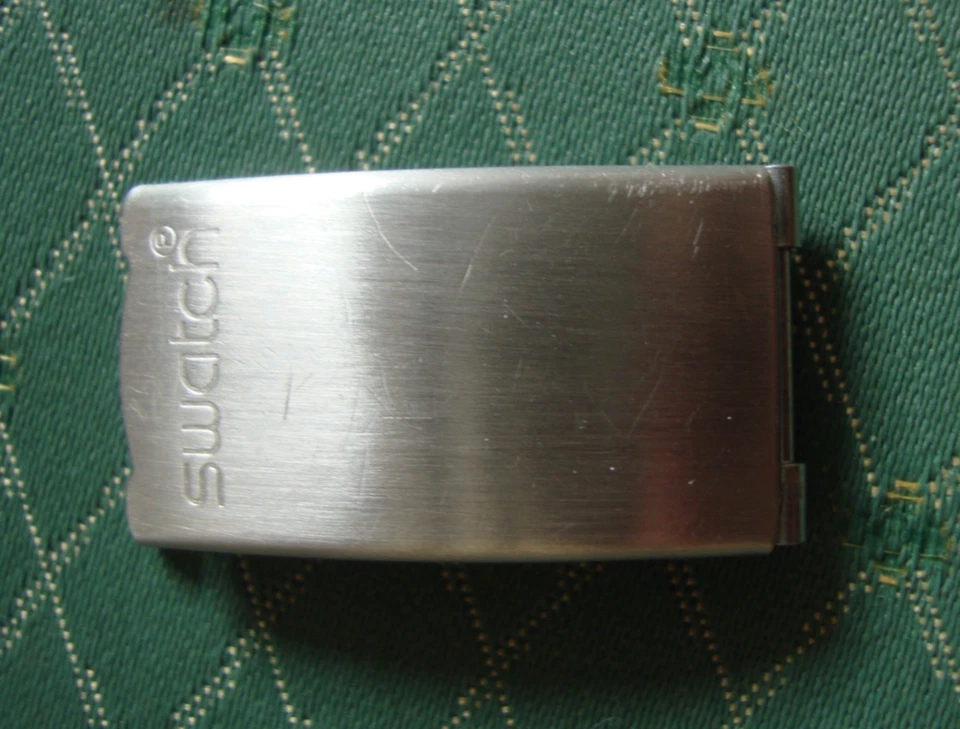 1 boucle - fermoir acier -SWATCH- largeur 18mm extensible de 21mm - Photo 1/4