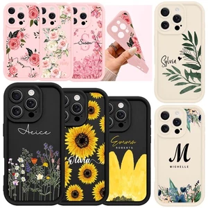 Customized Name Phone Case Soft Rubber Cover For iPhone 16 Pro Max 14 15 12 13 - Picture 1 of 84