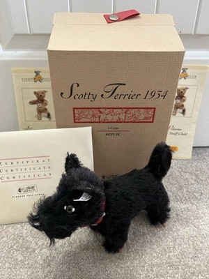 Steiff Scotty Terrier 1934 Replica 14cm 402067 - Image 1 of 4