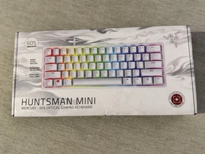 Razer Huntsman Mini 60% Gaming Keyboard Linear Optical Switches White RZ03-0339 - Picture 1 of 5