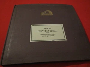 a3 78 RPM 5 vinyls set BRAHAMS OP 34 QUINTETT F MOLL RUDOLF SERKIN BUSCH QUARTET - Picture 1 of 1