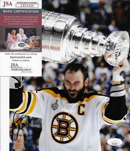 Signed Zdeno Chara Boston Bruins Stanley Cup 8x10 Photo #1 w JSA Authentication - Picture 1 of 5