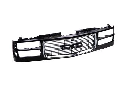 Chrome Trim Black Grille GM1200392 For 94-98 GMC Sierra C/K Truck Composite Type - Изображение 1 из 4