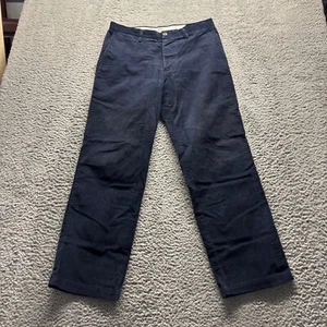 Dockers Chino Pants Mens 32x30 Blue Cotton Corduroy Field Khaki Workwear - Picture 1 of 11
