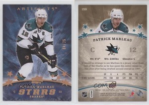 2008-09 Upper Deck Artifacts Stars Copper Spectrum /25 Patrick Marleau #159