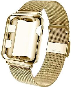 iWatch Band Strap With Screen Protector Case For Apple Watch Series 7 6 5 4 3 SE