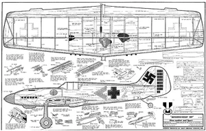 Midwest Me 109 profile stunt / combat control line for .15 motor - Picture 1 of 1