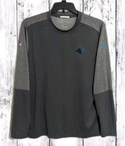 Mens Nike Dri-Fit Carolina Panthers Long Sleeve NFL On Field Shirt Size Large L - Picture 1 of 5