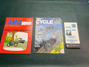 Dirt Cycle Oct 1972 AMA July 1971 & MIC booklet 1970 by Suzuki Corp LOT of 3!! - Picture 1 of 24