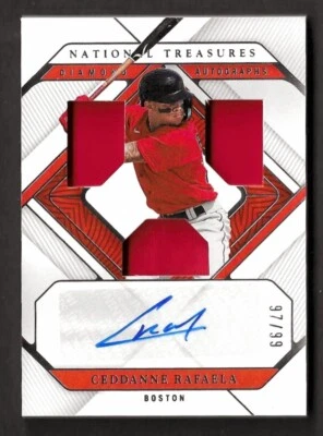 2023 National Treasures CEDDANNE RAFAELA #/99 ROOKIE TRIPLE Patch AUTO ⭐ RC MINT - Image 1 of 2