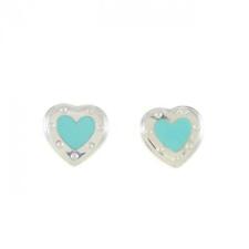Authentic Tiffany Return To Tiffany Love heart Earrings  #260-006-907-9245