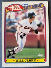 Will Clark 1990 Topps Hills Hit Men San Francisco Giants Baseball Card #2
