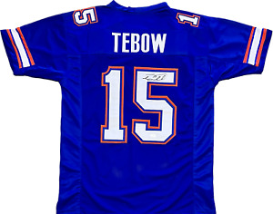 Tim Tebow signed autographed Blue Jersey JSA Authentication