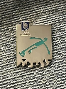 Lillehammer Olympia Piktogramm Pin 1994 ~ Eisschnelllauf - Bild 1 von 3
