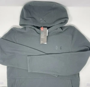 Under Armour Men's Off Grid Cold Gear Fleece Hoodie_Pitch Gray_New with Tags - Picture 1 of 5