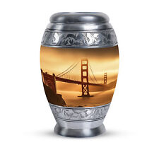 Urns For Human Ashes Adult Male Golden Gate Bridge At Sunset (10 Inch) Large Urn