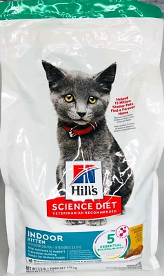 Hill's Science 饮食室内小猫 3.5 磅 - 5 个基本积木 DHA 11/25 — 第 1/3 张图片