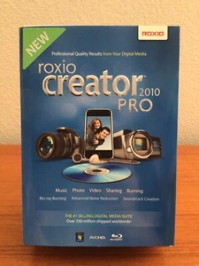 ROXIO CREATOR PRO 2010 Video Editing MULTIMEDIA TOOLS Brand New FACTORY SEALED - Afbeelding 1 van 10