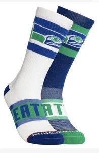 Mitchell & Ness NFL Seattle Seahawks Hail Mary Crew Socks, Men's S/M (6.5 to 9) - Picture 1 of 1