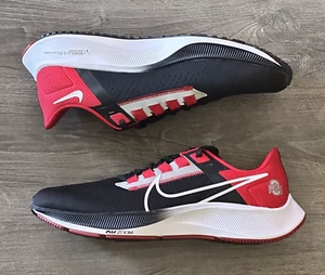 Nike Air Zoom Pegasus 38 Ohio State Buckeyes Mens Running Shoes Size 10 - Picture 1 of 9