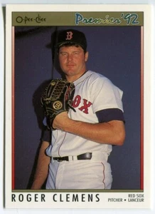 1992 O-Pee-Chee Premier OPC #105 Roger Clemens Boston Red Sox - Foto 1 di 2
