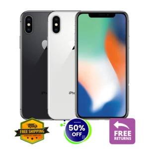 Apple iPhone X 64GB/256GB Gray/Silver T-Mobile/Verizon Unlocked, Fair Condition - Picture 1 of 8
