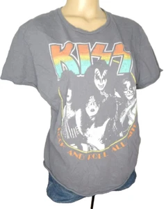 ALTERED retro reprint KISS Rock And Roll All Nite band concert t shirt men's L - Picture 1 of 7
