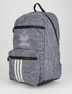 NEW ADIDAS ORIGINALS TREFOIL NATIONAL 3 STRIPES BACKPACK #CL5487 GRAY $55 RETAIL - Picture 1 of 8