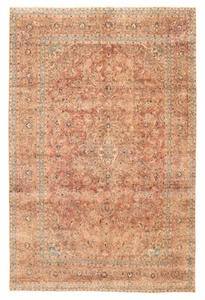 Vintage Hand-Knotted Area Rug 8'0" x 12'1" Traditional Wool Carpet - Picture 1 of 9