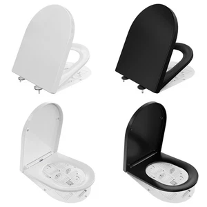 Duroplast WC-Sitz mit Absenkautomatik und Schnellverschluss, Toilettendeckel - Bild 1 von 13