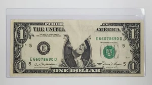1981 OBSTRUCTED PRINTING ERROR $1 OBSTRUCTION NOTE VF+ - Picture 1 of 8