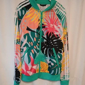Adidas Tropicalage SST Graphic Women's Full Zip Long Sleeve Track Jacket Size S - Picture 1 of 24