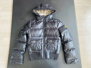 BURBERRY LONDON BLUE LABEL Ladies Down Jacket Solid with Check Pattern Used - Picture 1 of 24