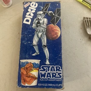 RARE VINTAGE 1980 STAR WARS DIXIE CUPS 100 PACK ORIGINAL - Picture 1 of 11